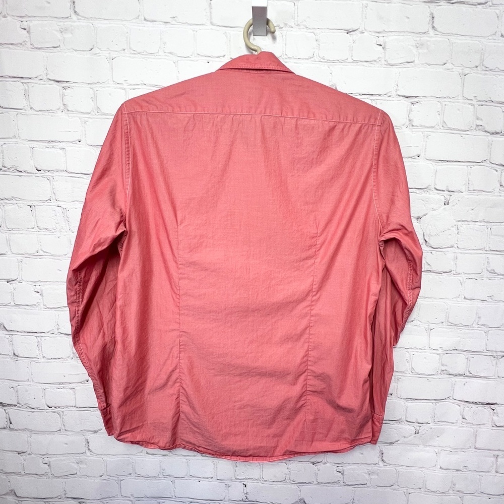 |•BOSS•| Hugo Boss Casual Button Down Shirt Salmon Size Large - Picture 3 of 7